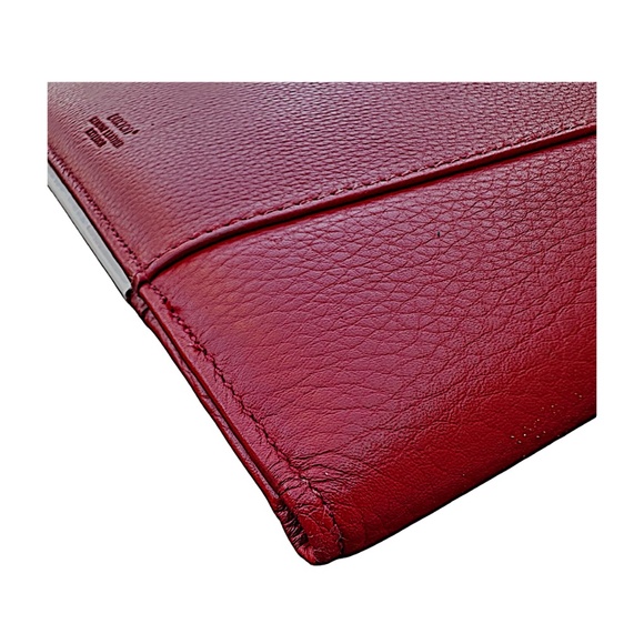 BUXTON Red Leather Writing Pad Folio 9”x 12” - Picture 6 of 9